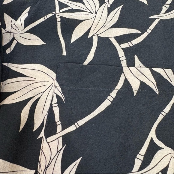 EVAN PICONE Vintage 100% Silk Bamboo Print Long Sleeve Blouse 12 M/L - Picture 13 of 14